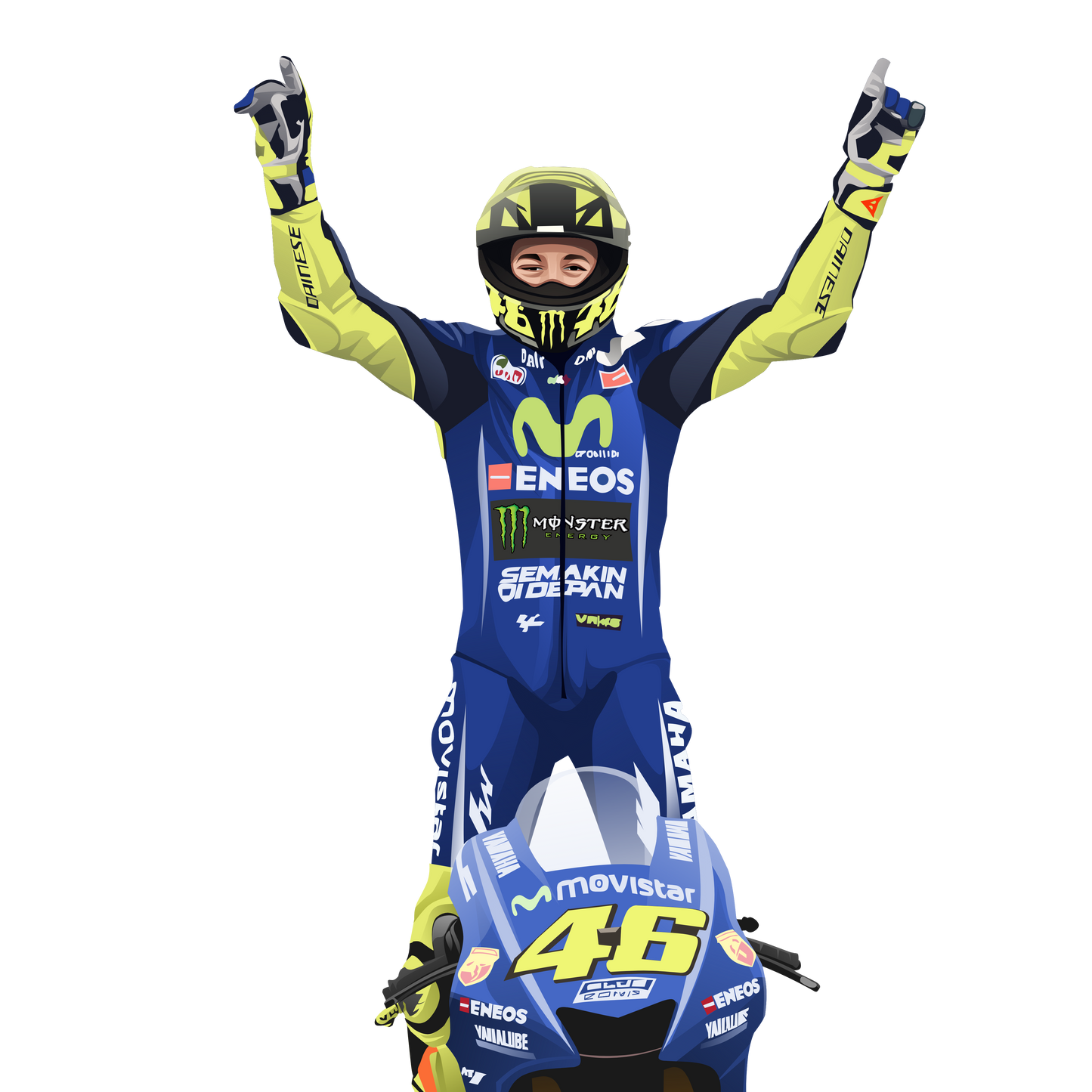 MotoGP Valentino Rossi Yamaha Air Freshener