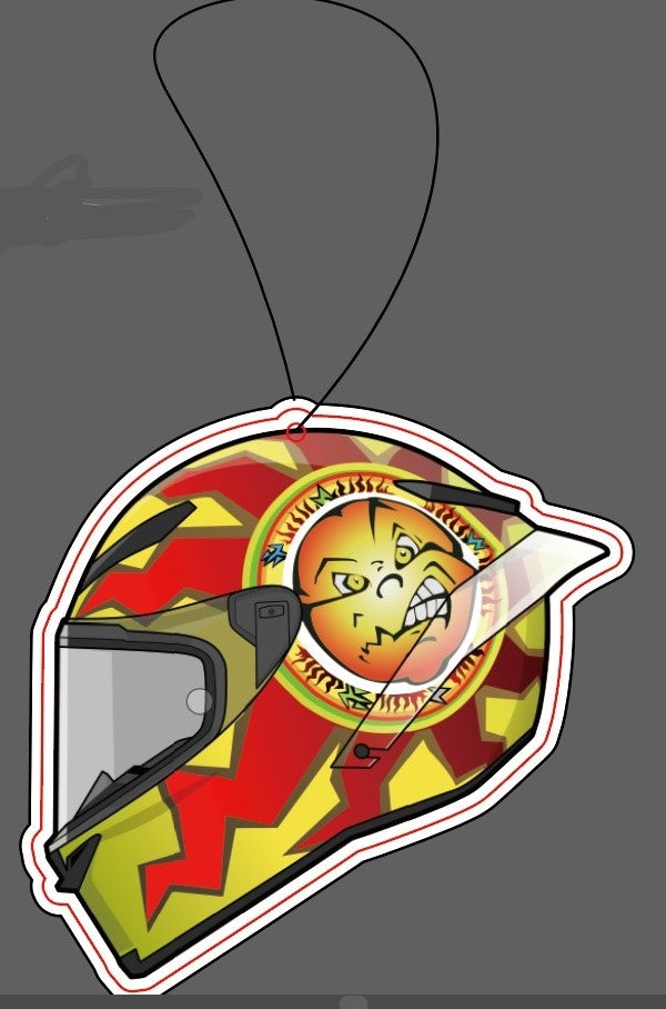 MotoGP Rossi Sun Helmet Cutout Air Freshener