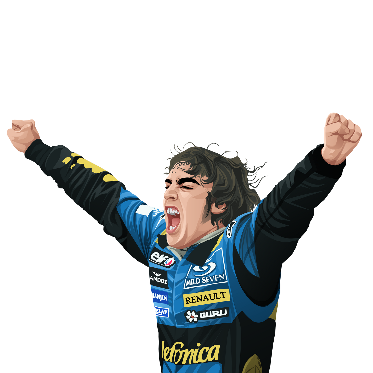 F1 Alonso Renault Air Freshener