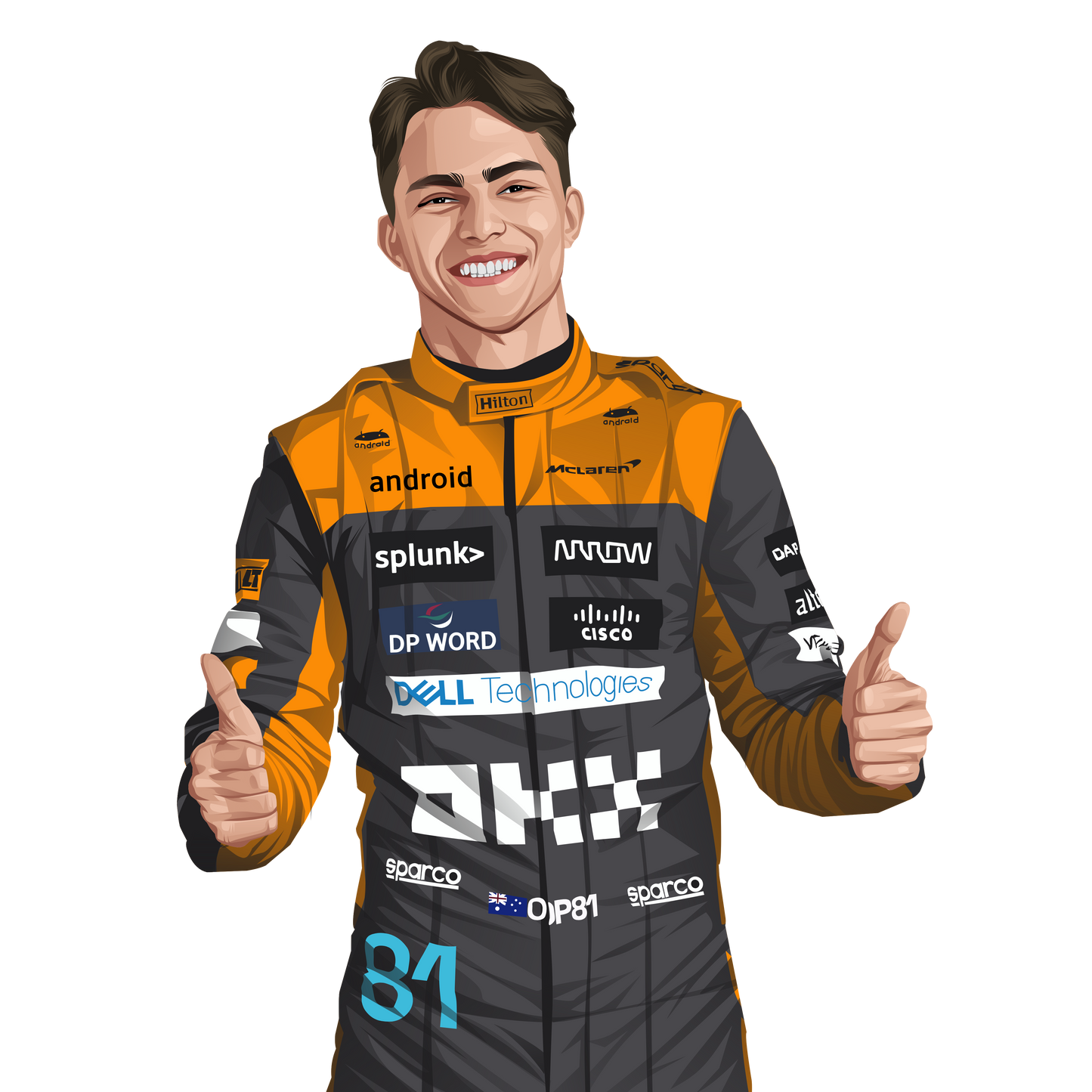 F1 Oscar Piastri Air Freshener