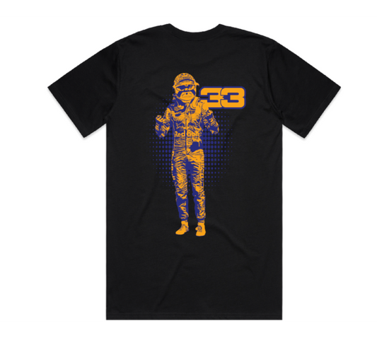 F1 Verstappen 33 Black Tee