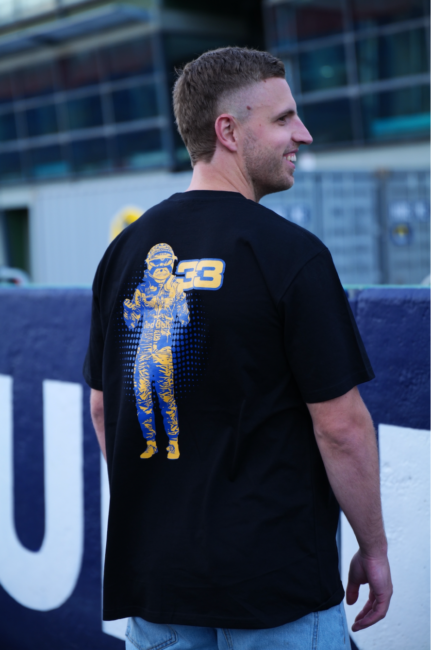 F1 Verstappen 33 Black Tee